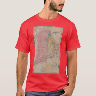 Vintage geologische Karte Rhode Island 1840 T-Shirt