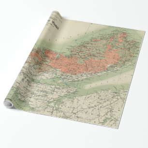 Vintage geologische Karte von Nova Scotia (1906) Geschenkpapier