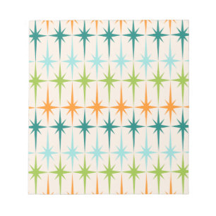 Vintage Geometric Starbursts Notizblock