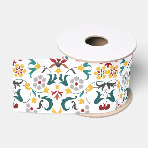 Vintage-Geometrie Intrigenes klassisches Motiv Hoc Ripsband