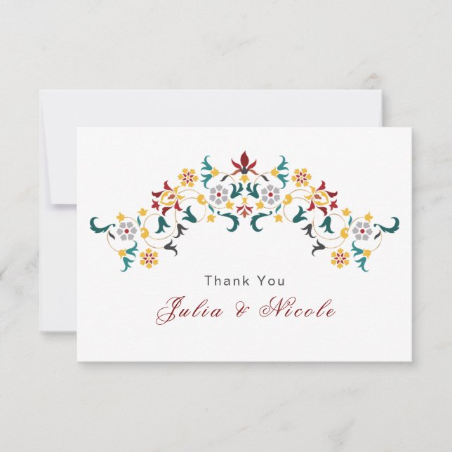 Vintage Geometrie — Klassische Motif Hochzeit (Vorderseite)