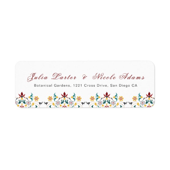 Vintage Geometrie — Klassische Motif Hochzeit (Vorne)