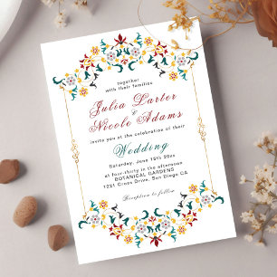 Vintage Geometrie — Klassische Motif Hochzeit Einladung