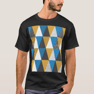 Vintage Geometrisch: Stylischer Illustrationshinte T-Shirt