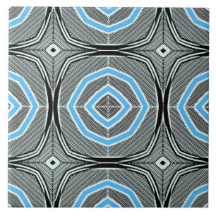 Vintage geometrische Keramik Fliese