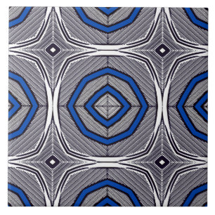 Vintage geometrische Keramik Fliese