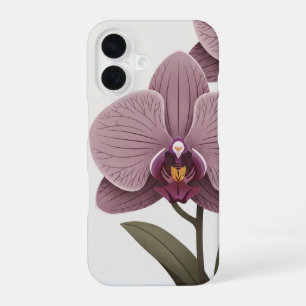 Vintage geometrische Orchidee iPhone 16 Hülle