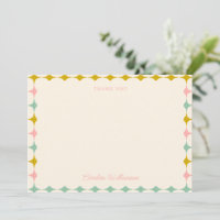 Vintage geometrische Pastelle Personalisierte Baby