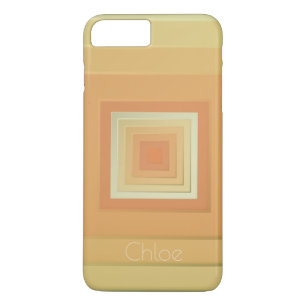 Vintage geometrische Quadrate (Weichgelb & orange) Case-Mate iPhone Hülle