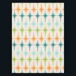 Vintage geometrische Sternexplosion-Tischdecke Tischdecke<br><div class="desc">Vintag. Geometrics. Sternexplosionen. Wenn Sie Liebe irgendwie jener Wörter, diese retro Vintage geometrische Sternexplosion-Tischdecke für Sie sind. Ausrüstungsbeschreibungen dieses der Mitte des Jahrhunderts moderne ein Sahnehintergrund mit Reihen des Türkises, des Limonen Grüns, der Orange und der aquamarinen Sternexplosionen. Dieser Modentwurf passt schön mit dem Retro beweglichen atomarmuster der merkwürdigen kleinen...</div>