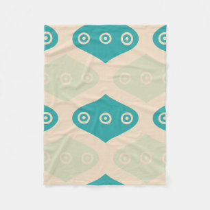 Vintage geometrisches Muster Fleecedecke