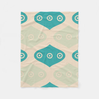 Vintage geometrisches Muster  Fleecedecke