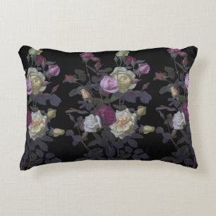 Vintage George Lambdin Stillleben mit Rosen Dekokissen
