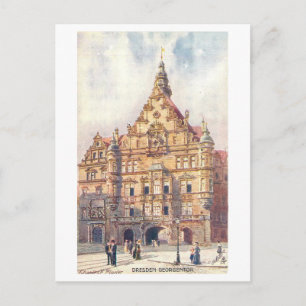 Vintage Georgentor, Dresden, Deutschland Postkarte