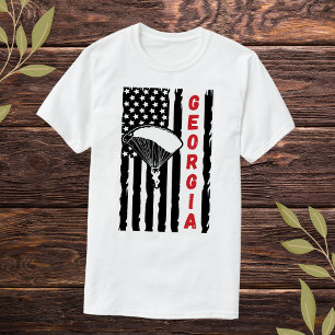Vintage-Georgia-Paragliding-Fallschirmspringen-Fal T-Shirt