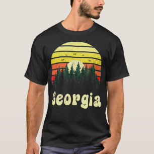 Vintage Georgia Sonnenuntergang Wälder Outdoor-Sou T-Shirt