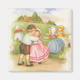 Vintage Georgie Porgie Mother Goose Kinderreime Magnet