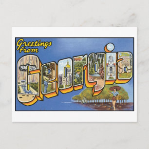 Vintage Georgien Postkarte