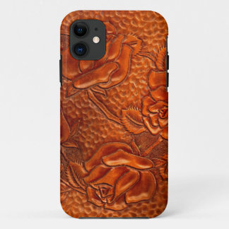 Vintage geprägter Western-Lederrosen Case-Mate iPhone Hülle