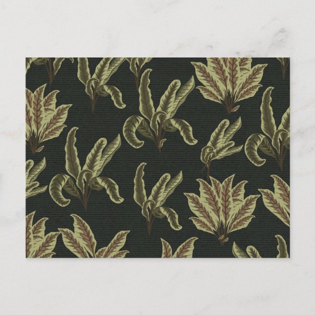 Vintage gepunktete Pflanze Postkarte (Vorderseite)