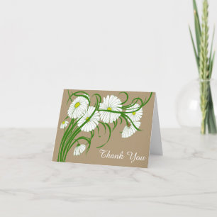 Vintage Gerber Gänseblümchen Blumen Hochzeit Danke