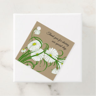 Vintage Gerber Gänseblümchen Blumen Hochzeit Geschenkanhänger