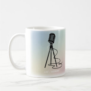 Vintage Gesangslinien Kaffeetasse