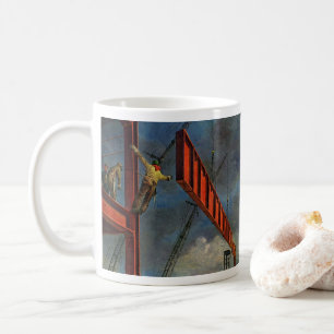 Vintage Geschäft, Arbeiter im Stahlbau Tasse