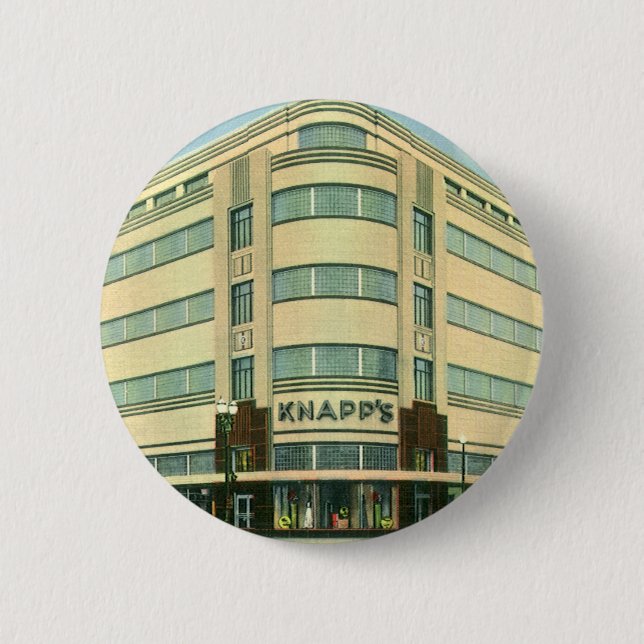 Vintage Geschäft, Knapp's Kaufhaus Button (Vorderseite)