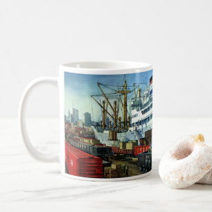 Vintage-Geschäft, Transport von angelandeten Frach Kaffeetasse