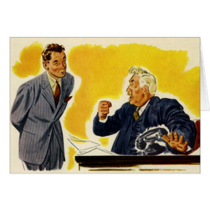 Vintage-Geschäft, verrückter CEO-Geschäftsführer-B