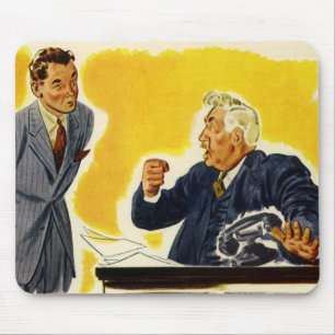 Vintage-Geschäft, verrückter CEO-Geschäftsführer C Mousepad
