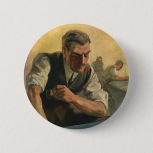 Vintage-Geschäftsarchitekt und Baupläne Button
