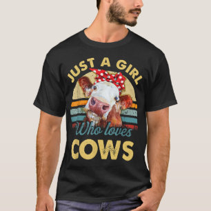 Vintage-Geschenk für Frauen, die einfach nur Mädch T-Shirt