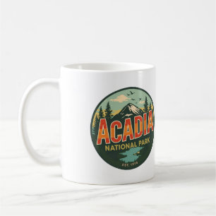 Vintage-Geschenke aus dem Acadia-Nationalpark im F Kaffeetasse