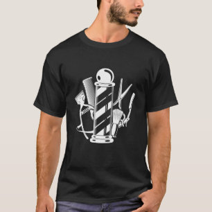 Vintage Geschenke aus dem Barbershop für Haarstoll T-Shirt