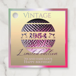 Vintage Geschenke aus dem Jahr 1954 Geschenkanhänger