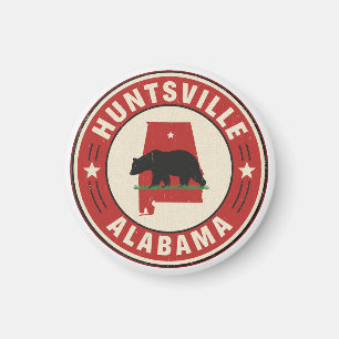 Vintage-Geschenke aus Huntsville, Alabama Magnet