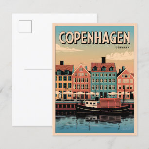 Vintage Geschenke aus Kopenhagen Postkarte