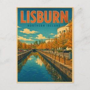 Vintage-Geschenke und Souvenirs aus Lisburn Nordir Postkarte
