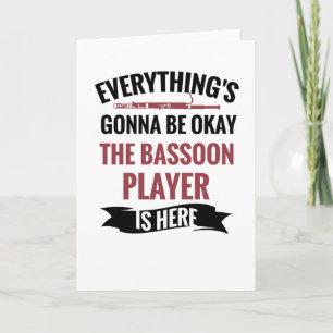 Vintage Geschenke von Bassoon   Geschenke von Bass Karte