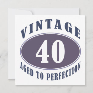 Vintage-Geschenke zum 40. Geburtstag für Männer Karte