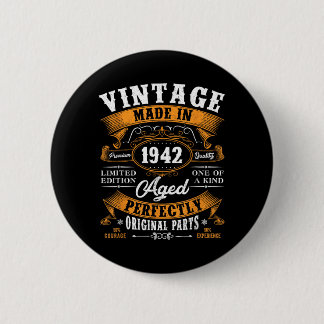 Vintage-Geschenke zum 85. Geburtstag Männer Frauen Button