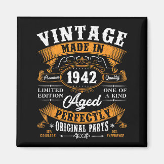 Vintage-Geschenke zum 85. Geburtstag Männer Frauen Magnet
