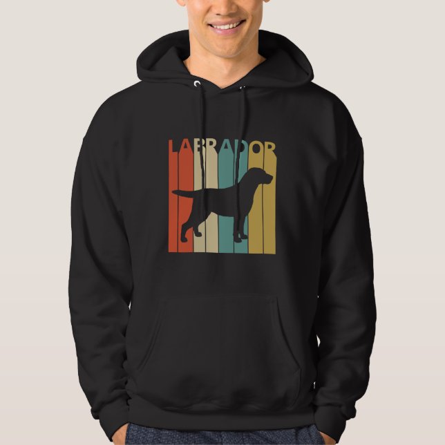 Vintage Geschenkidee für Labrador Hunde Hoodie (Vorderseite)