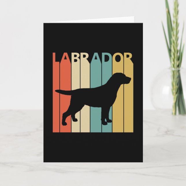 Vintage Geschenkidee für Labrador Hunde Karte (Vorderseite)