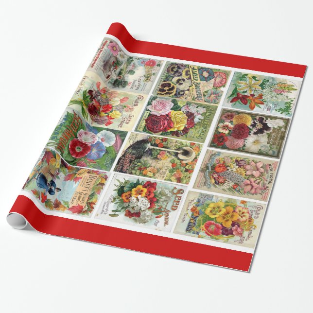 Vintage Geschenkpapier (Ungerollt)