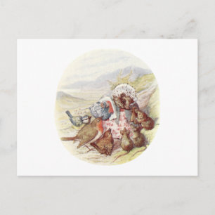 Vintage Geschichte von Frau Tiggy Winkle, die die  Postkarte