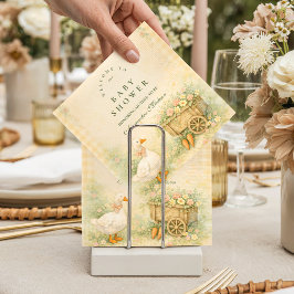 Vintage-Geschichtenbuch Alberne Gans Baby Shower Serviette