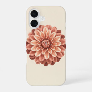Vintage geschichtete Dahlie iPhone 16 Hülle